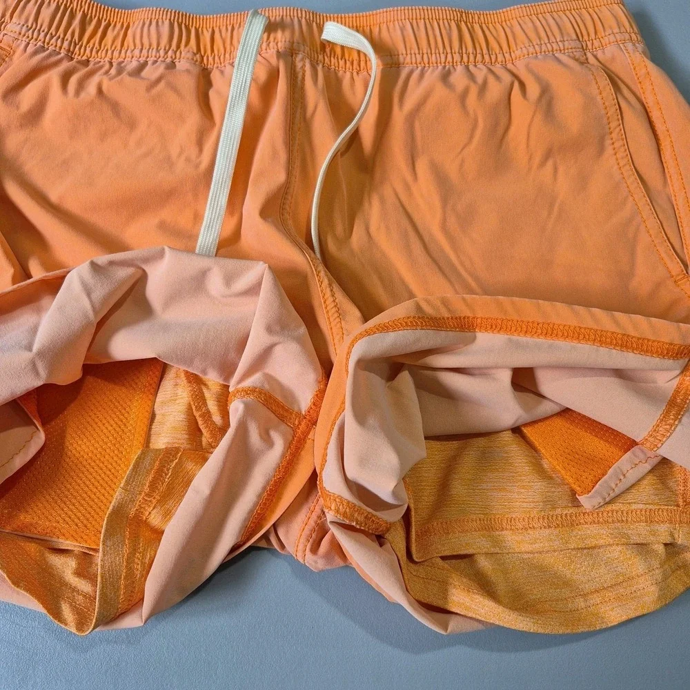 Fair Harbor Swim Trunks Mens Large Washed Orange Lined Shorts Travel Active 5